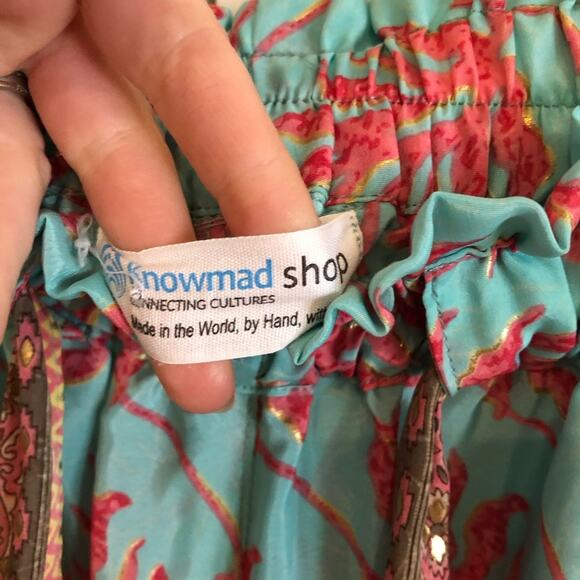 Knowmad Shop Silk Printed Wide Leg Pants - Picture 8 of 9